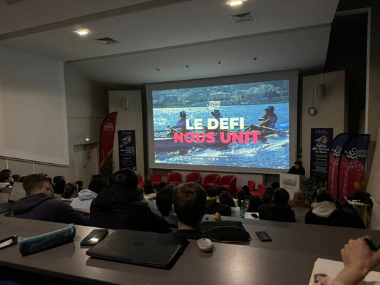 Projection de notre film "Corsicap, le défi nous unit" à la Faculté des Sciences du Sport