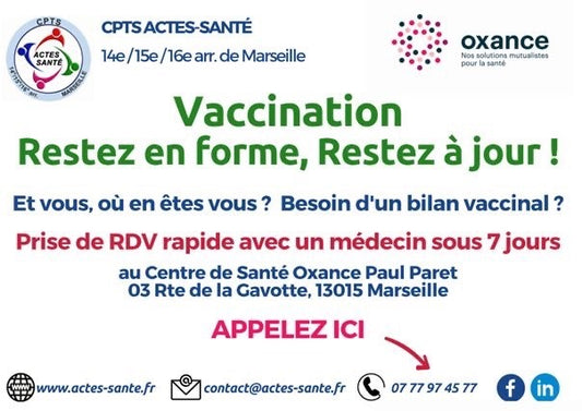 📢Opération prévention avec notre partenaire la CPTS ACTES-Santé📢