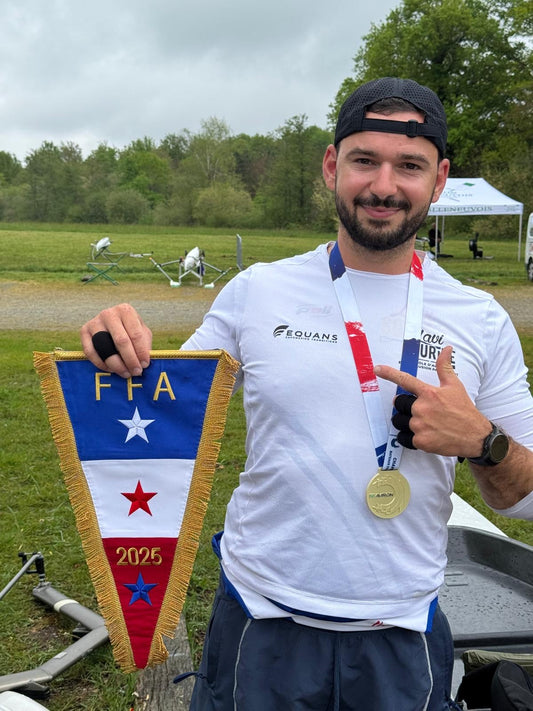 Médaille d'or aux championnats de france de bateaux courts en para aviron à Cazaubon 🥇